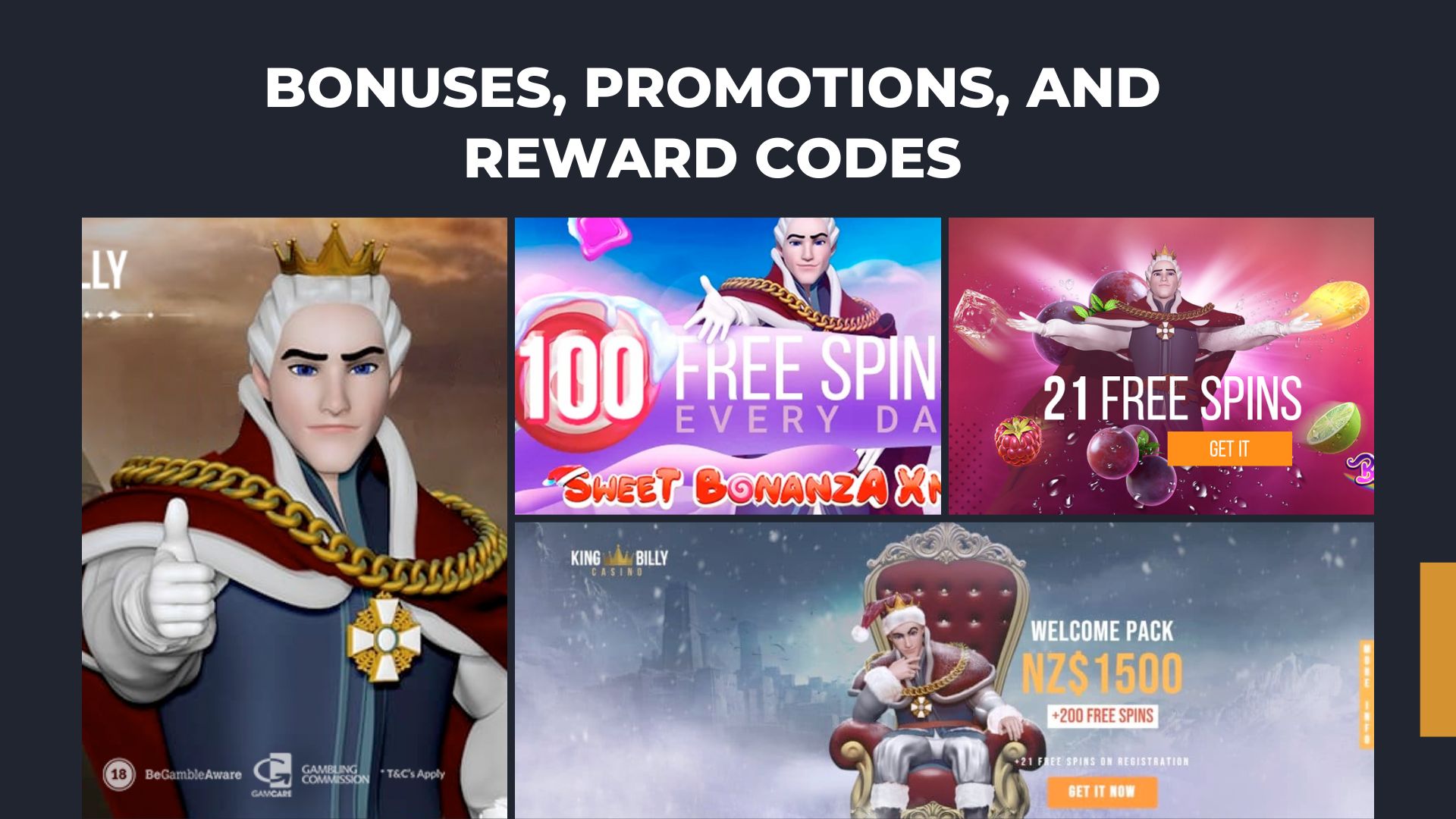 King Billy Casino bonuses